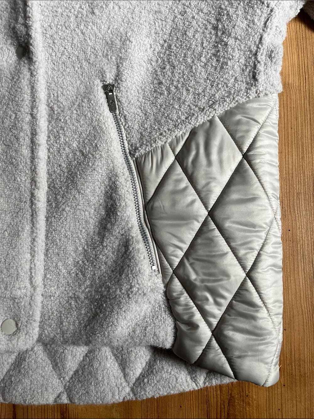 LULULEMON 10 Heathered Ceramic Show Me The Sherpa Jacket Pile Wool Quilted - Picture 7 of 15